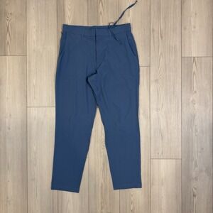 NWT Fabletics The Only Pant Blue Mens Medium 30" Inseam Performance Pants